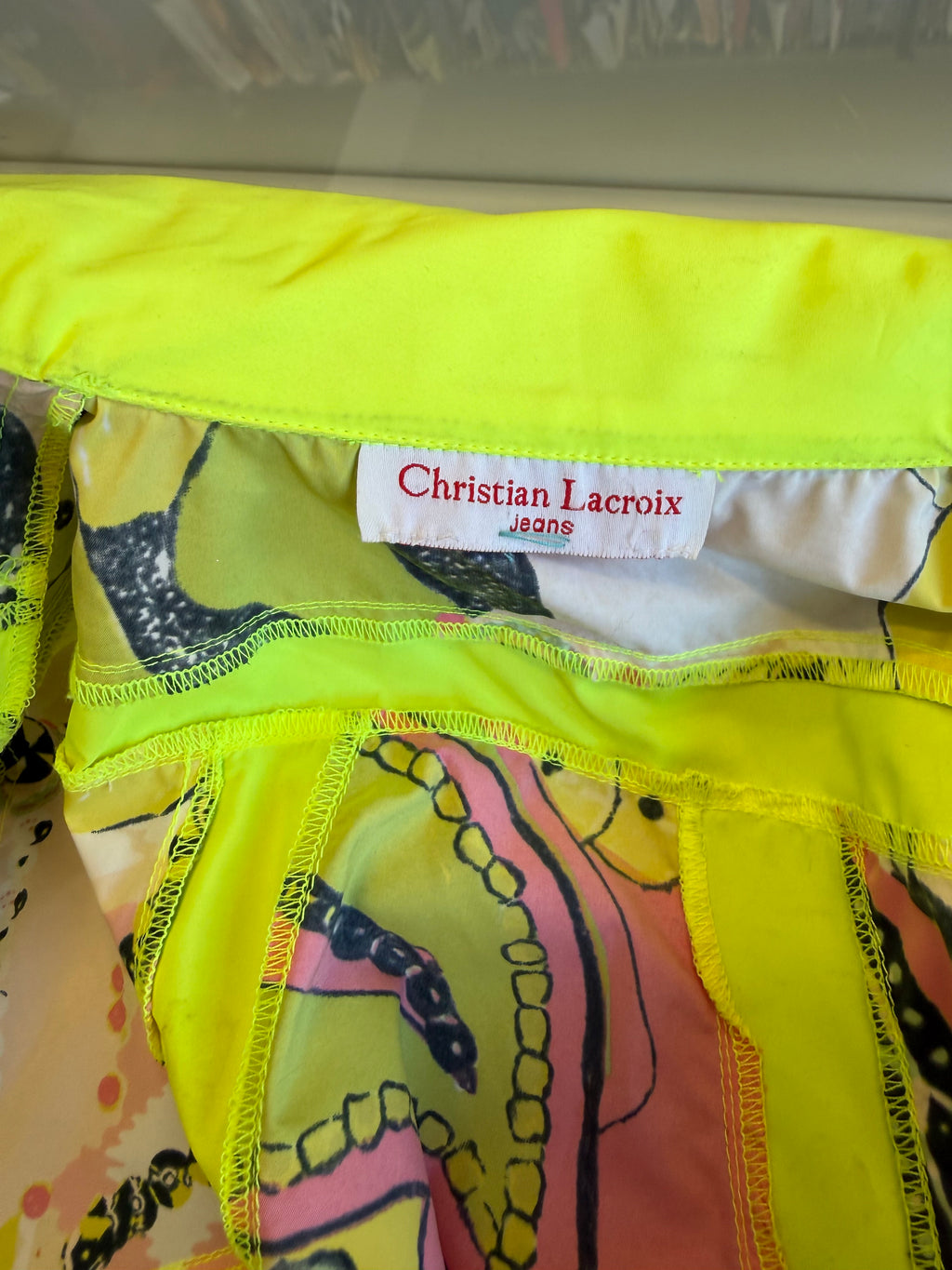 Giacca Christian Lacroix stampa fluo 00s