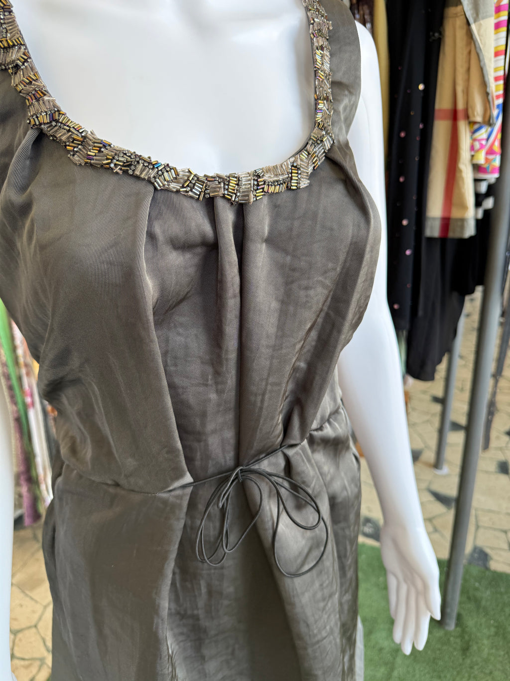 Abito Marni in nylon ricamato 00s