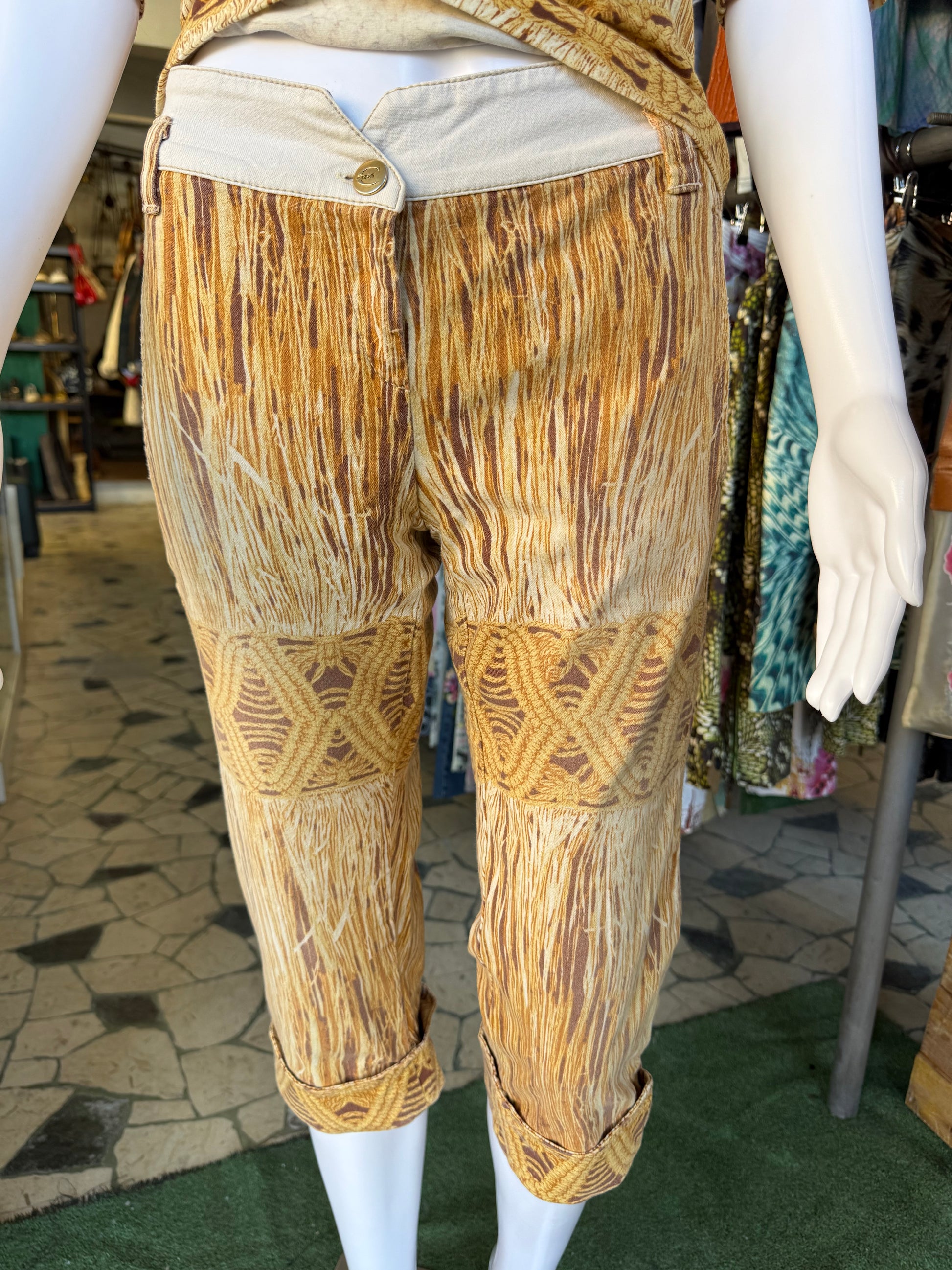 Completo Roberto Cavalli paglia ed intreccio 2000s