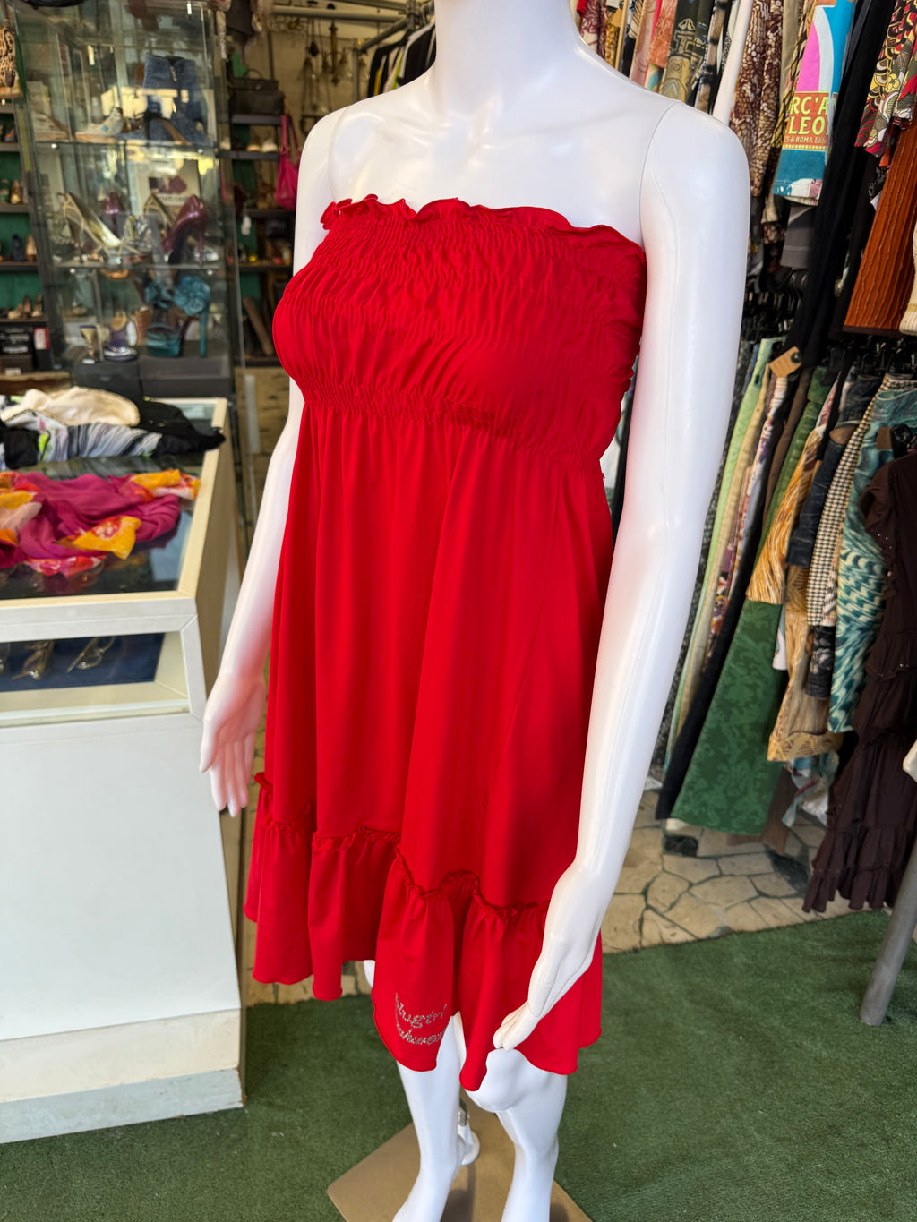 Abito Blumarine rosso 00s