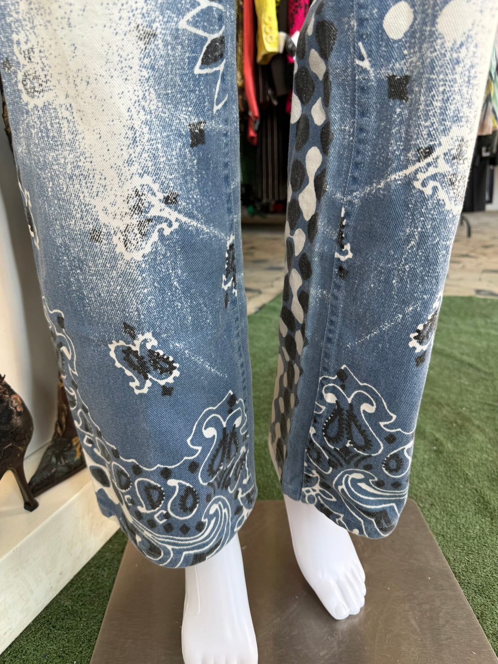 Jeans bandana Roberto Cavalli blu SS2003