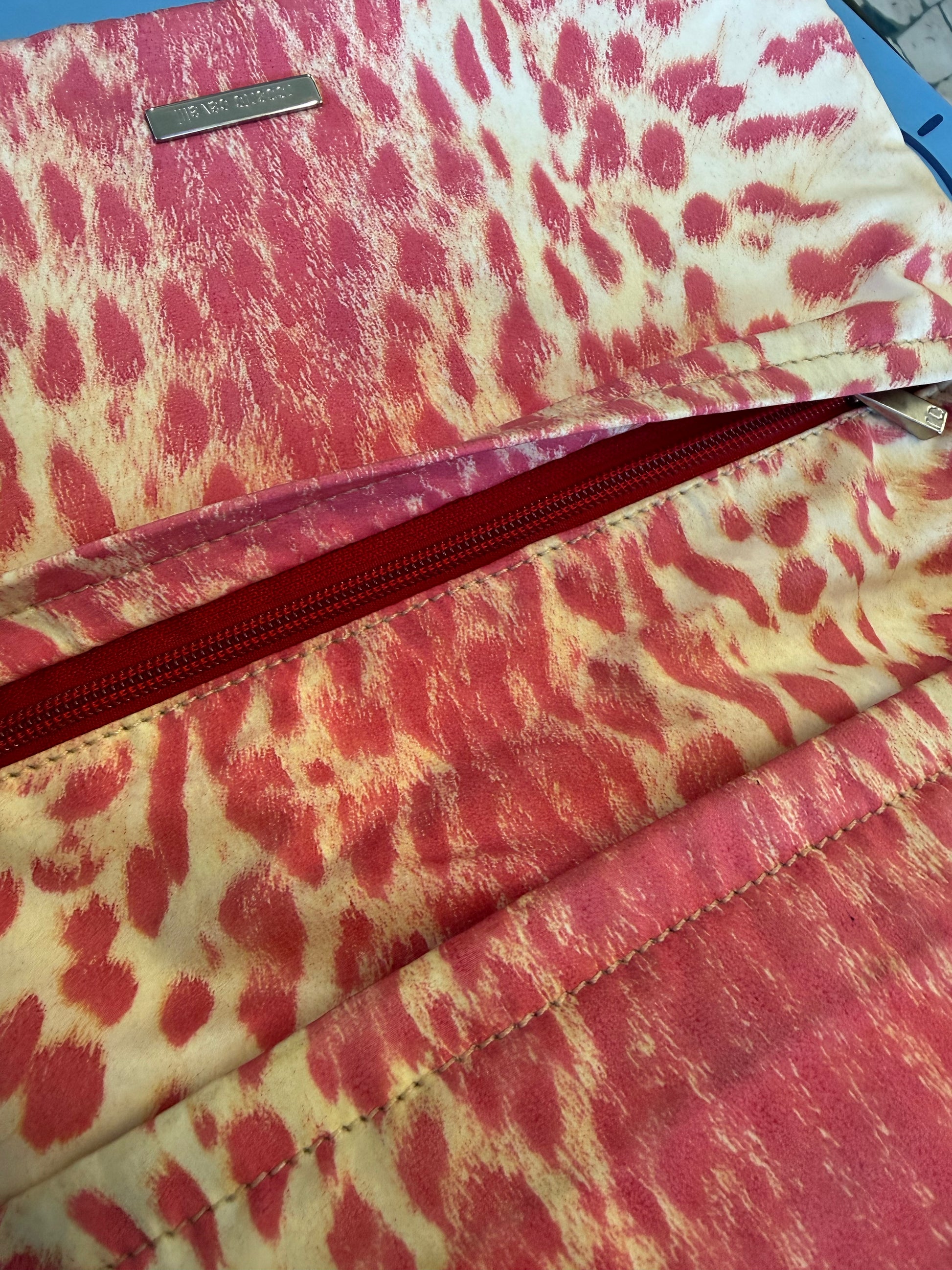 Borsa Roberto Cavalli SS2000 pink leopard print