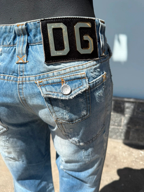 Jeans Dolce & Gabbana con effetto distrutto