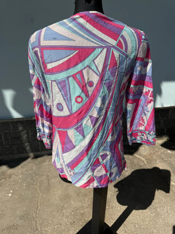 Camicia copricostume Emilio Pucci vintage 2000