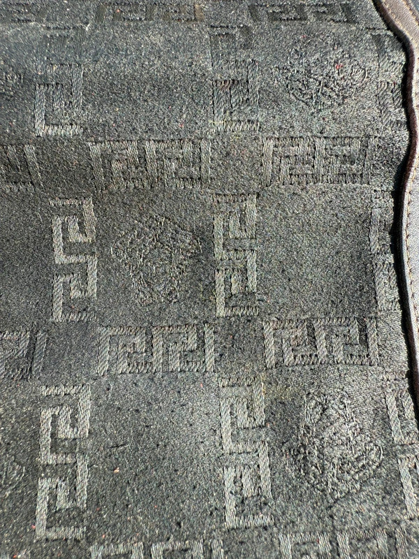 Portafoglio Versace con medusa e greca broccata