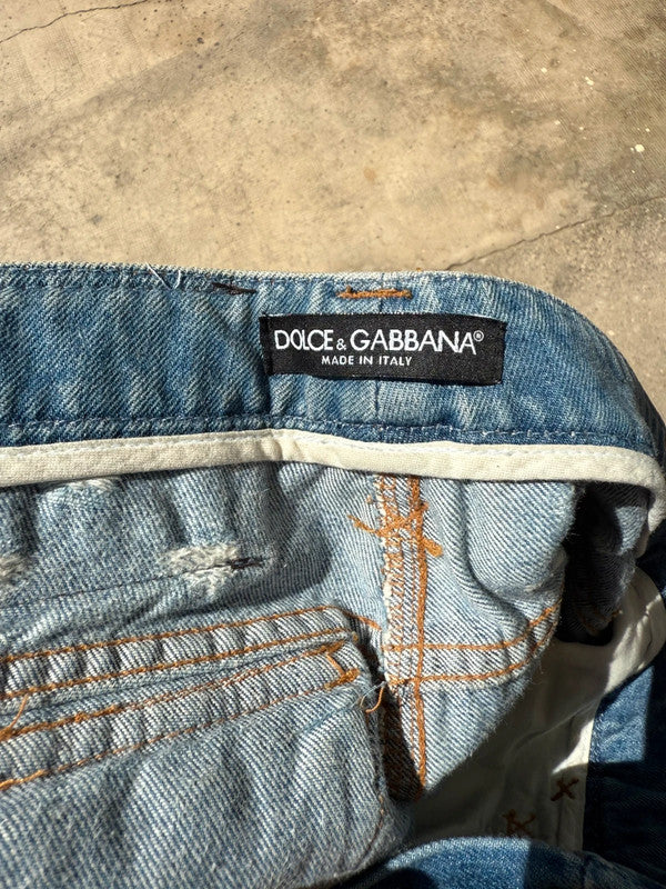 Jeans Dolce & Gabbana con effetto distrutto