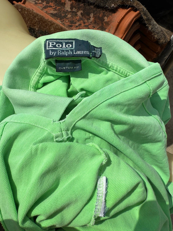 Polo uomo Ralph Lauren verde cavallo grande e toppa 3