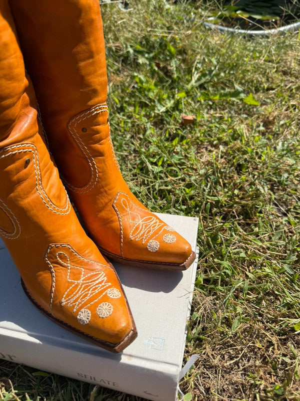 Stivali cowboy Christian Dior SS2006 Gaucho by Galliano