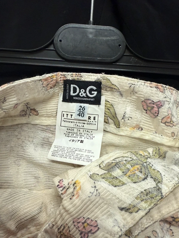 Pantalone Dolce & Gabbana floreale anno 2000