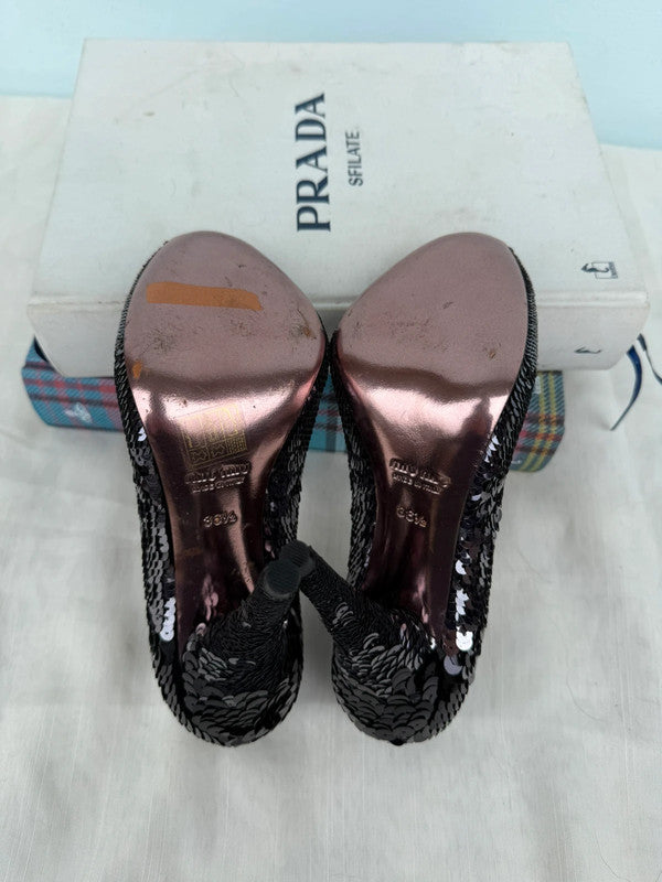 Tacchi MiuMiu paillettes nuove