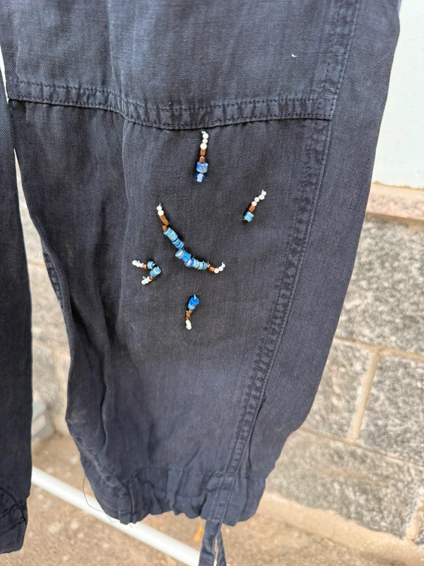 Pantalone cargo Ralph Lauren in lino e seta