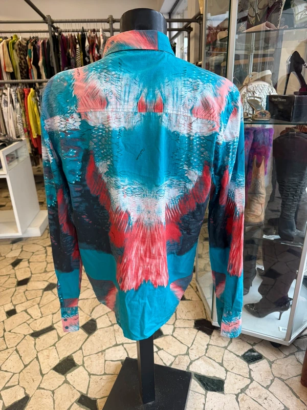 Camicia Roberto Cavalli uomo fine anno 90 pesce