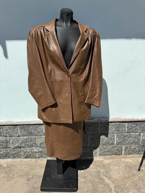 Completo donna in vera pelle David anni 80