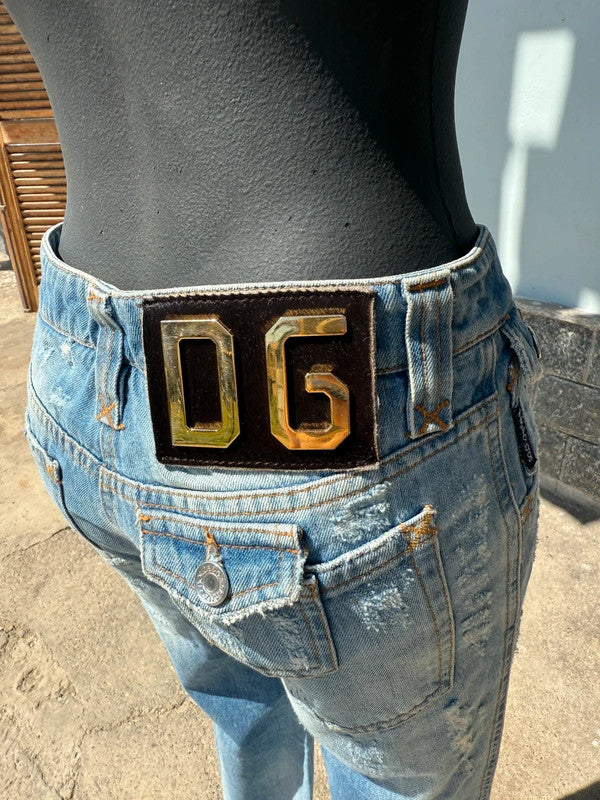 Jeans Dolce & Gabbana con effetto distrutto
