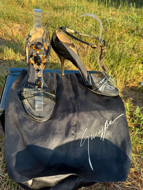 Sandali gioiello con tacco Giuseppe Zanotti