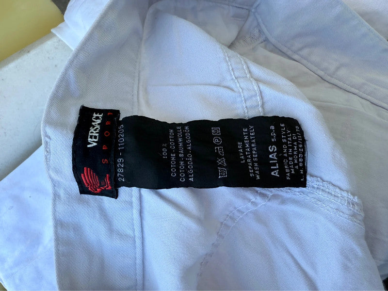 Pantalone lungo Versace con ricamo