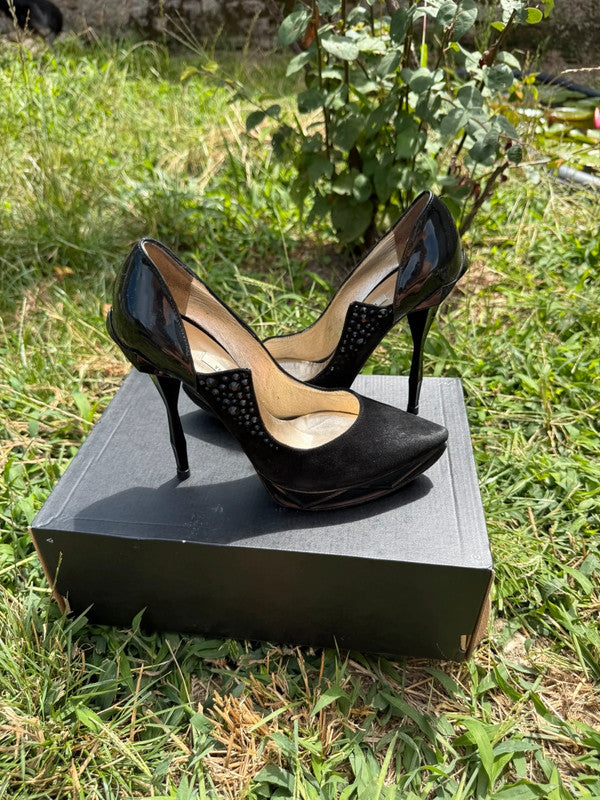 Tacchi Décolleté Versace forma diamante