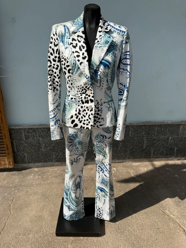 Completo giacca pantalone Roberto Cavalli SS2005