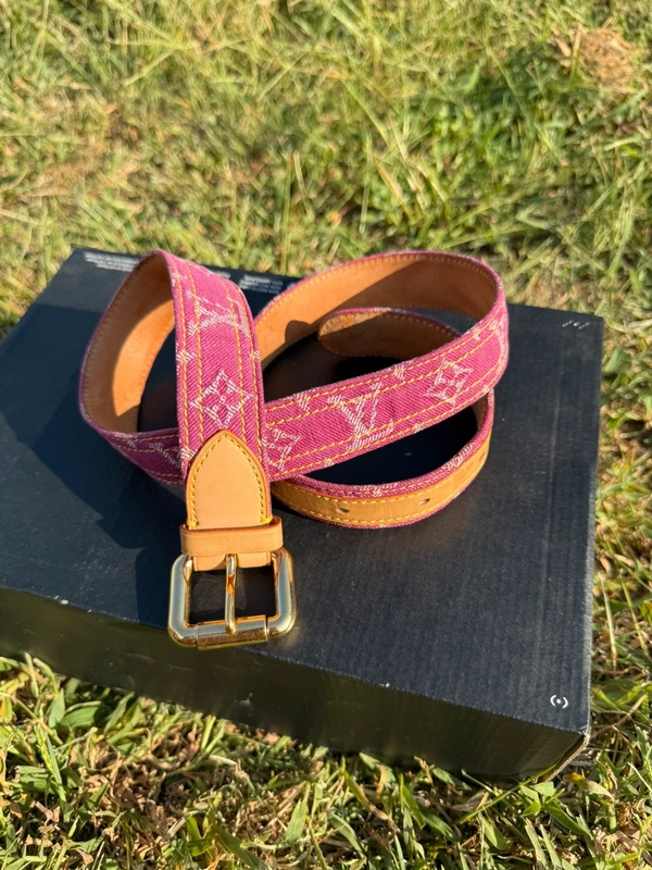 Cintura Louis Vuitton 2006 denim fucsia