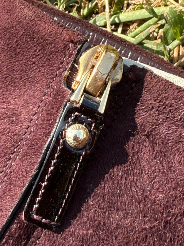Stivali Louis Vuitton 2012 camoscio e vernice nuovi