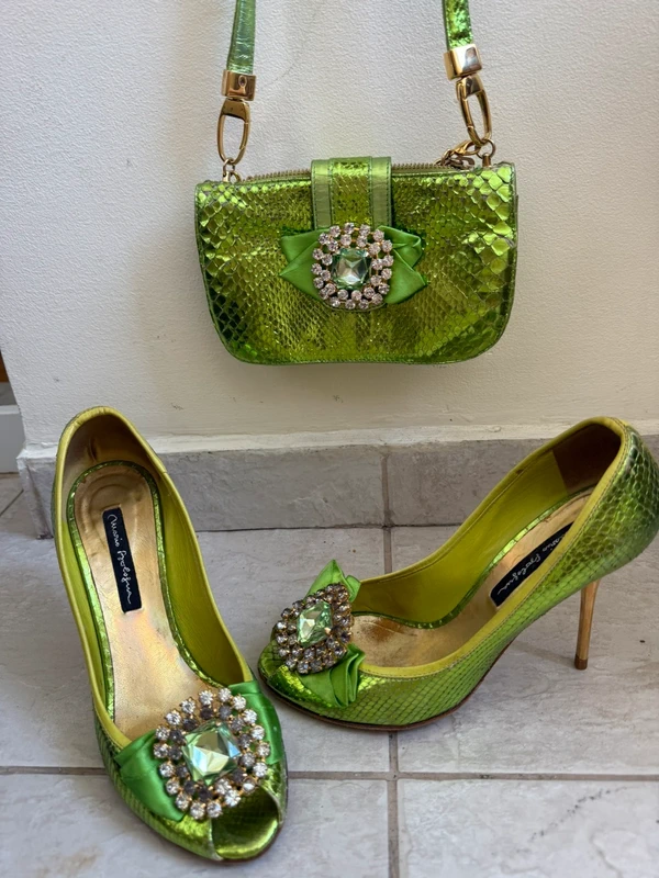 Set scarpe + borsa Mario Bologna in pitone 🐍