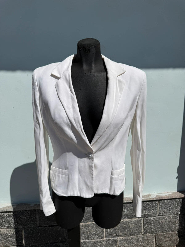 Giacca blazer Versace bianco ed elegante