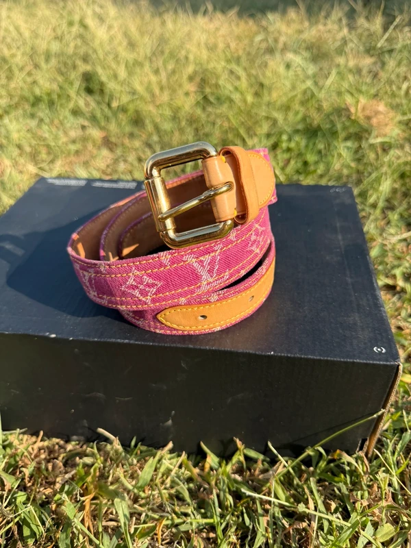 Cintura Louis Vuitton 2006 denim fucsia