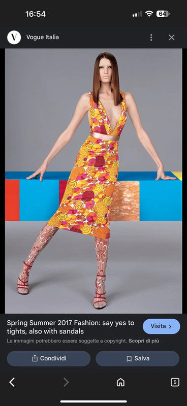 Completo gonna Dolce&Gabbana SS2004 stampa astratta