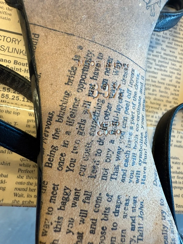 Sandali John Galliano cuore nero