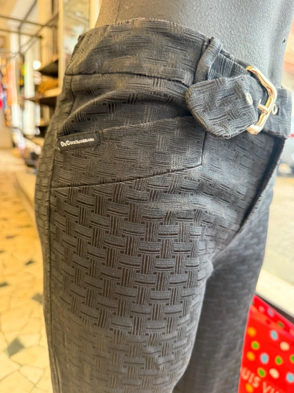 Pantalone Dolce & Gabbana broccato con cintura incorporata