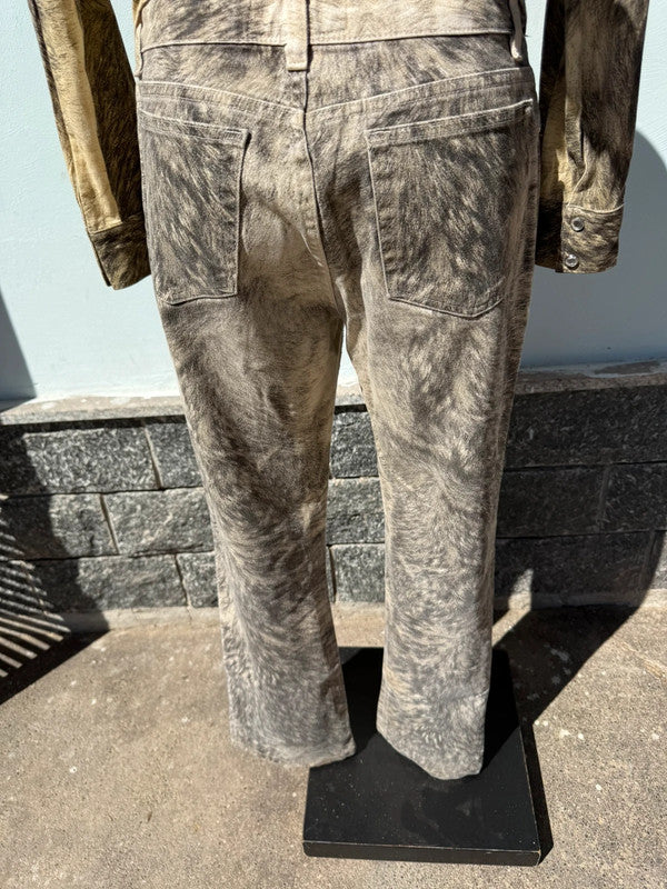 Completo Roberto Cavalli pelliccia lupo FW1999
