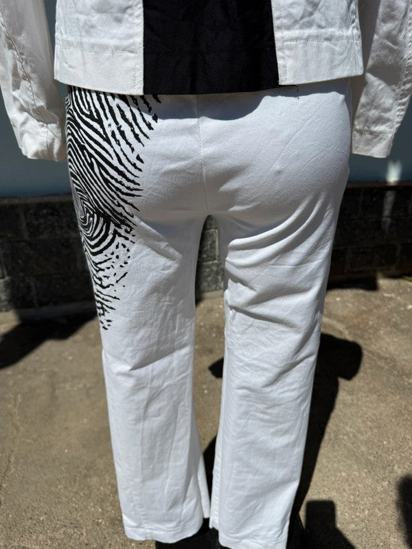 Completo Roberto Cavalli giacca pantalone impronta digitale