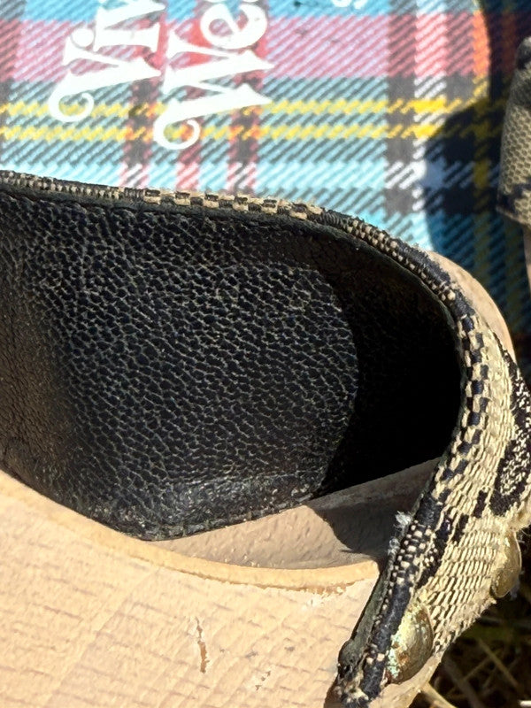 Zoccoli Gucci in legno 2000"