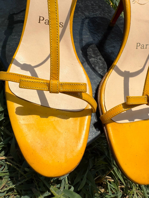 Sandali con tacco Christian Louboutin nuovi (difetto)