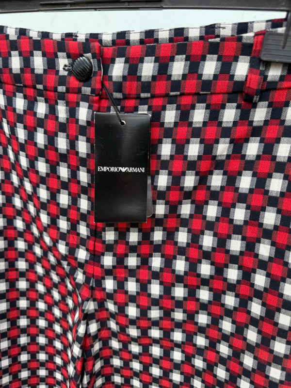 Pantalone Armani geometrica quadri nuovo