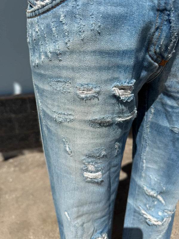 Jeans Dolce & Gabbana con effetto distrutto