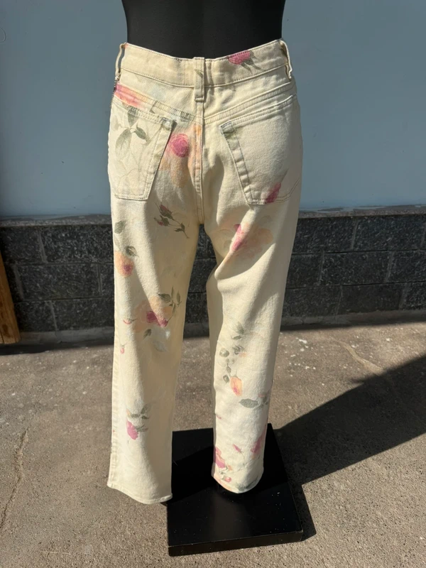 Jeans floreale Roberto Cavalli SS1998