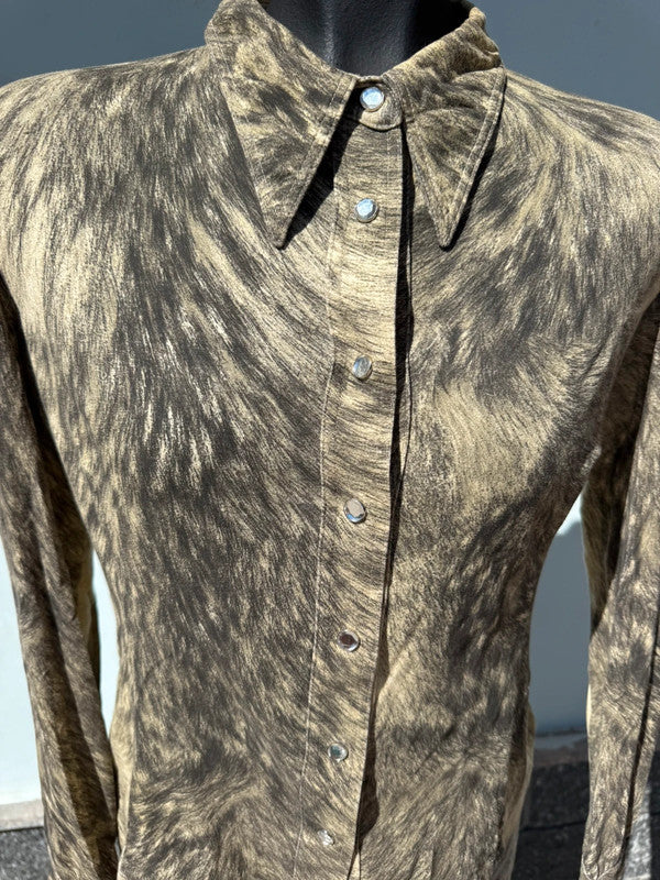 Completo Roberto Cavalli pelliccia lupo FW1999