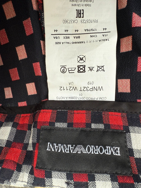 Pantalone Armani geometrica quadri nuovo