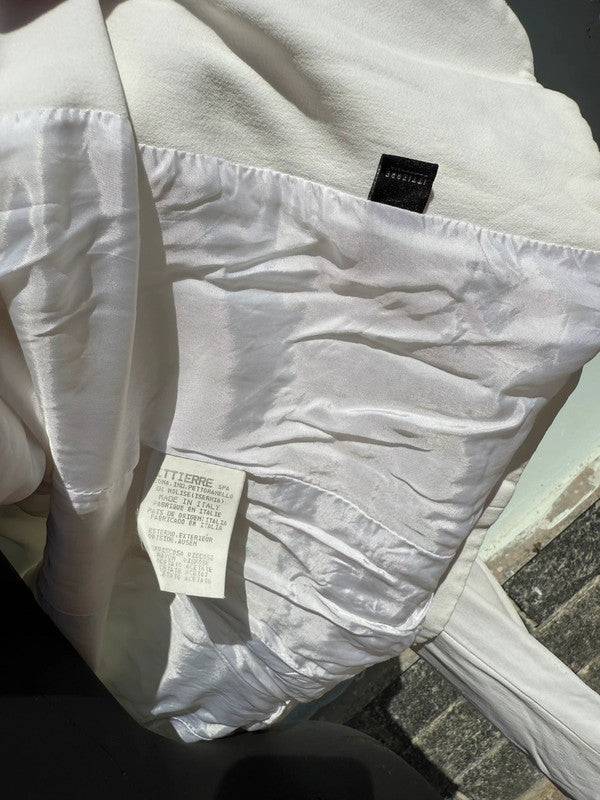 Giacca blazer Versace bianco ed elegante