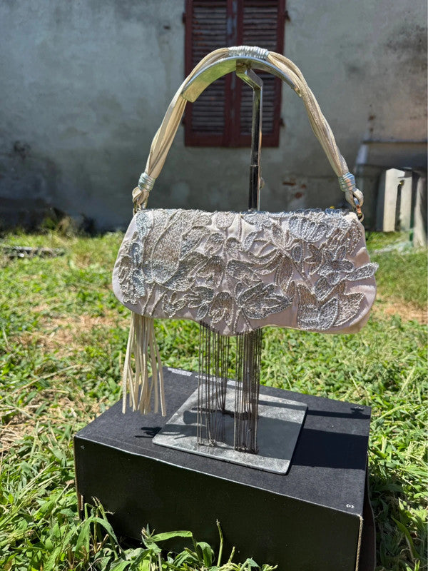 Borsa spalla Cesare Paciotti 2000” ricamata a mano