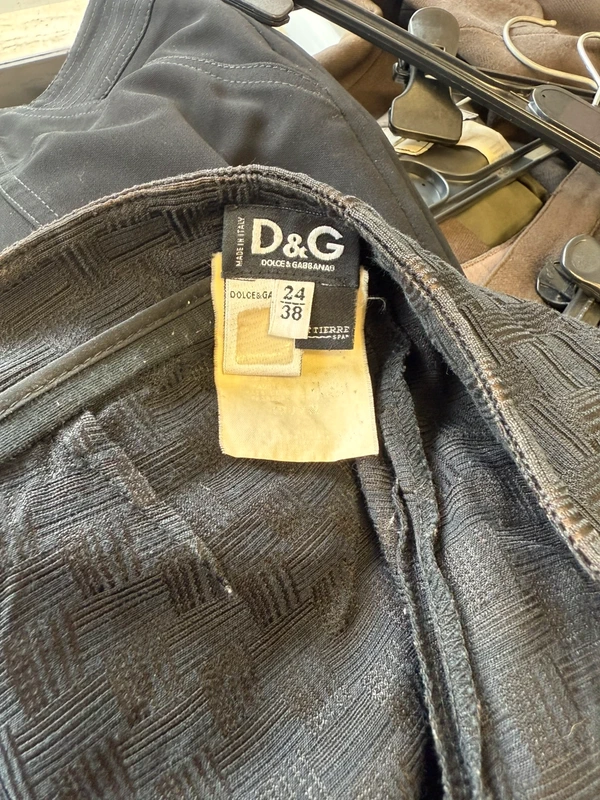 Pantalone Dolce & Gabbana broccato con cintura incorporata