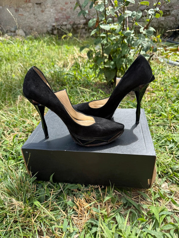 Tacchi Décolleté Versace forma diamante