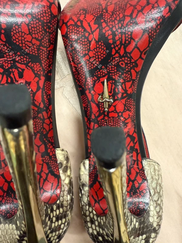 Cesare Paciotti Dagger Heels Lady Blade versione pitone