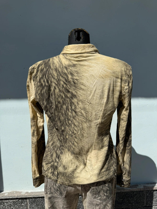 Completo Roberto Cavalli pelliccia lupo FW1999