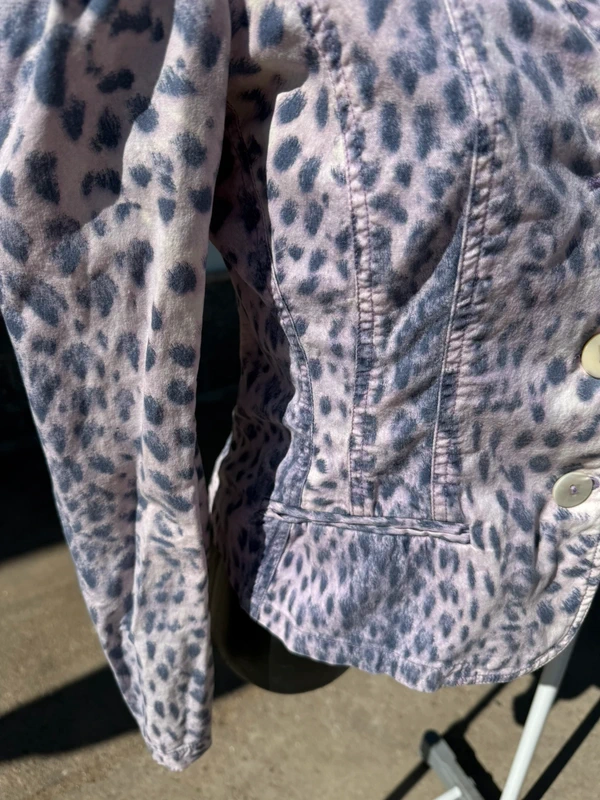 Giacca blazer Roberto Cavalli SS2000 leopardo lilla