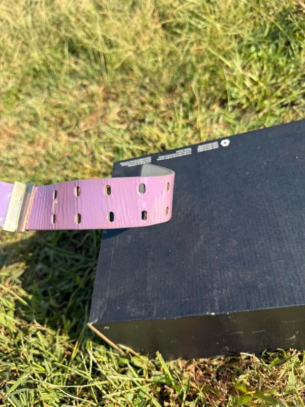 Cintura Versace Versus vernice , fibbia doppia