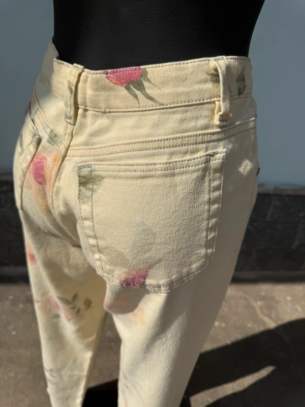 Jeans floreale Roberto Cavalli SS1998