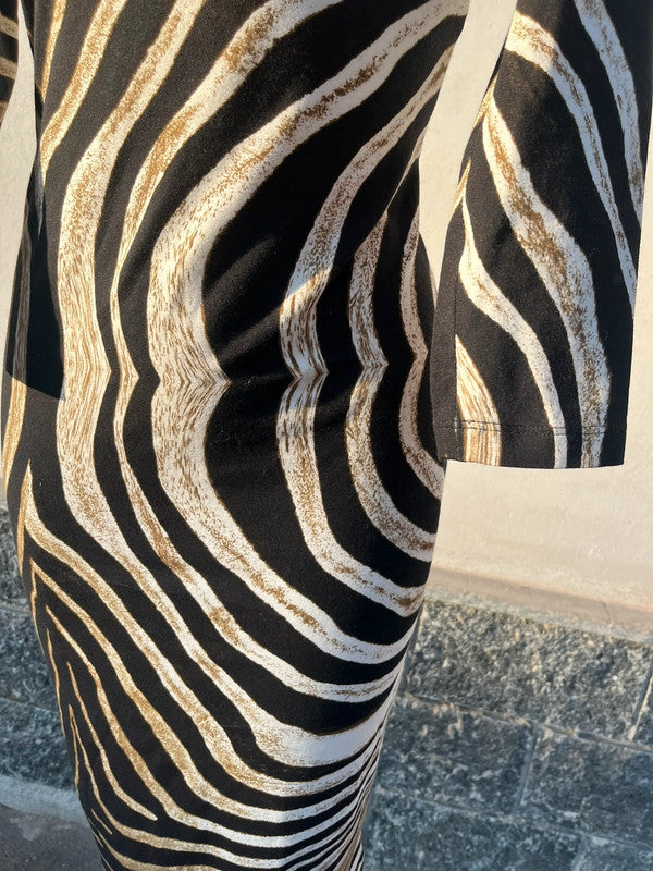 Abito Roberto Cavalli zebrato