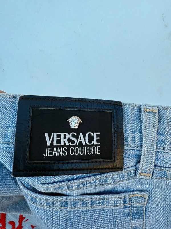 Jeans svasato Versace corallo